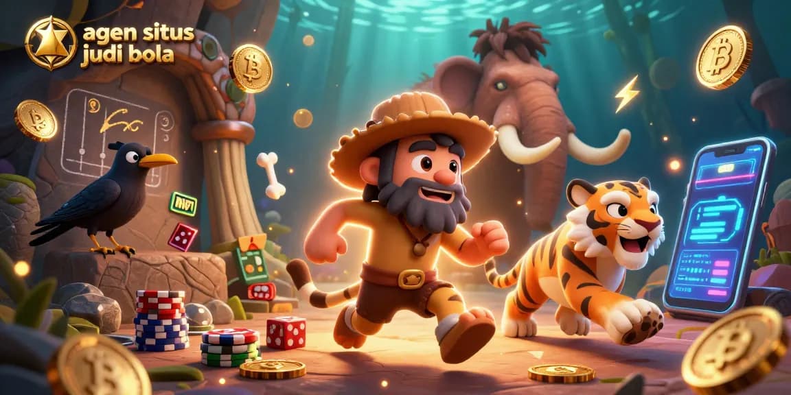 Join the action in the agen situs judi bola prehistoric casino adventure with crypto elements!