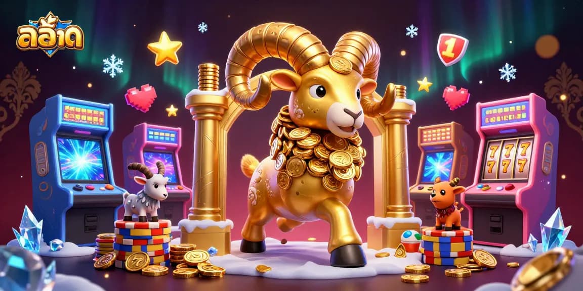 Spin the reels and win big with สล็อต in this captivating casino illustration.