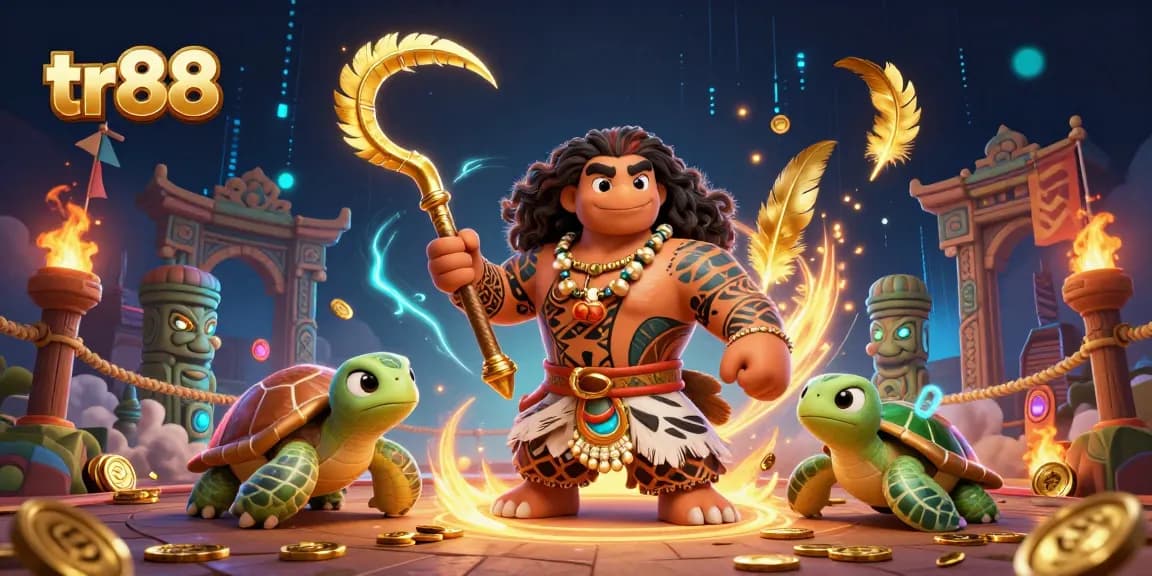 Bet on exciting moments with tr88 in a dynamic casino scene featuring vibrant characters and rich elements.