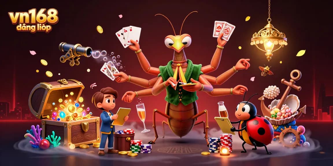 Experience the excitement of vn168 đăng nhập with vibrant characters and immersive casino elements.