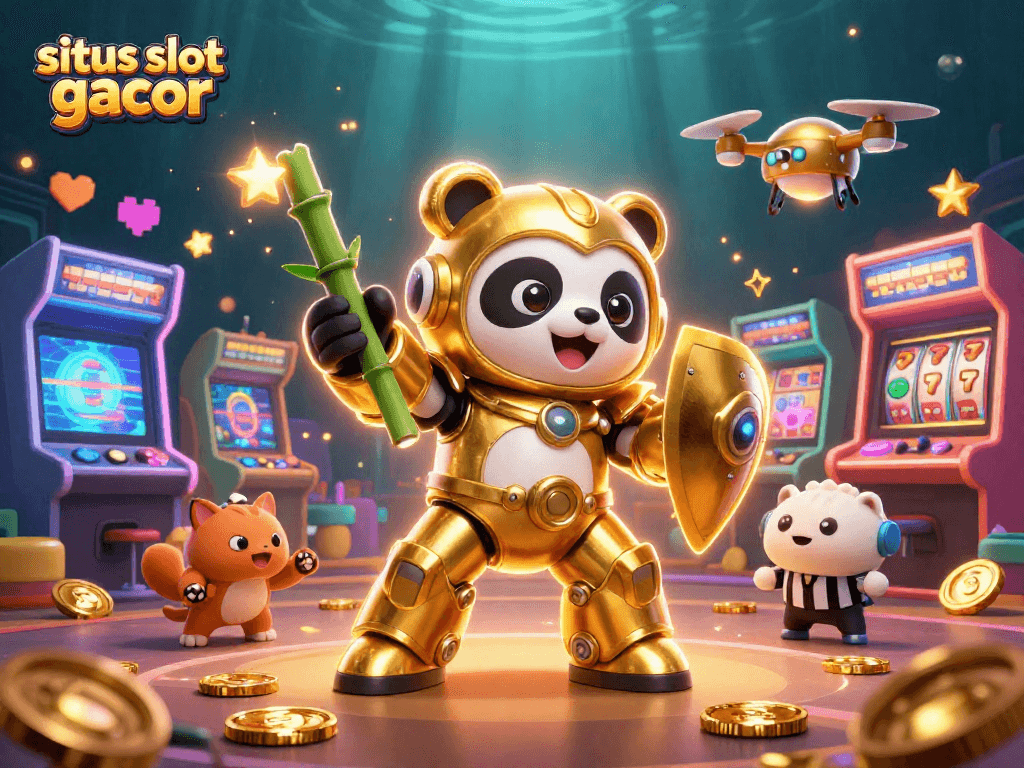 Experience thrilling gameplay in situs slot gacor with vibrant slot reels and playful characters.