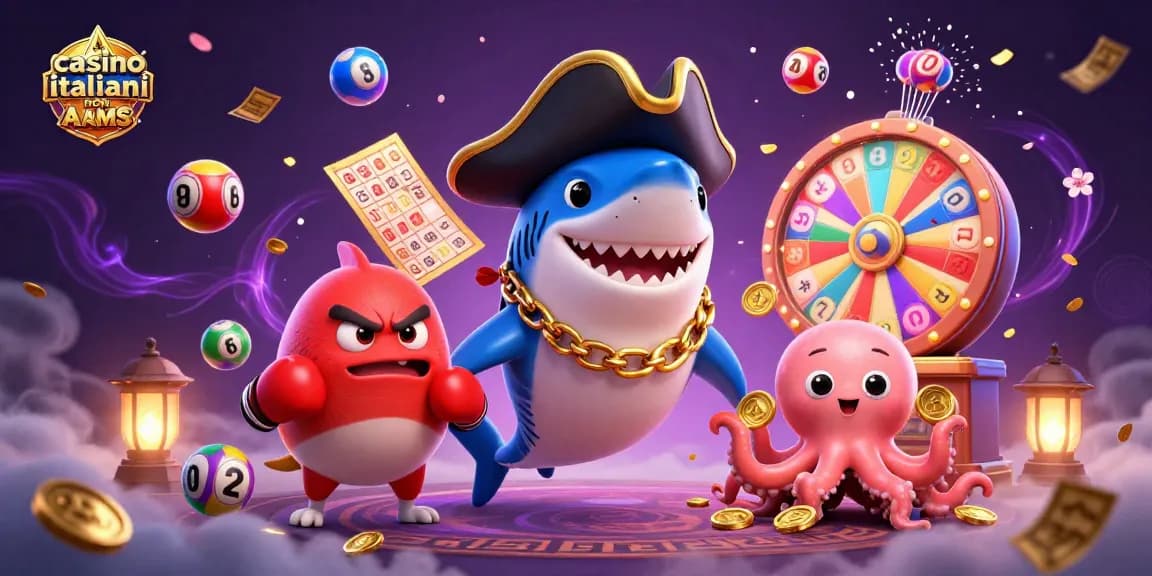 Sperimenta il brivido del casinò italiani non AAMS con la nostra vivace e coinvolgente illustrazione 3D!