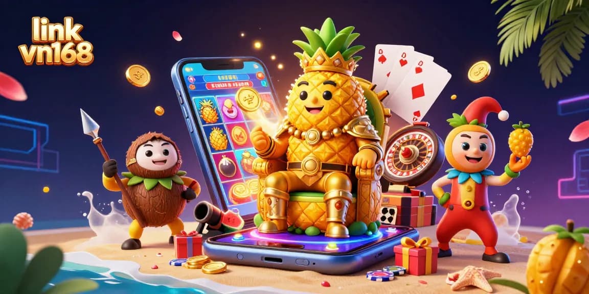 Experience thrilling games at link vn168 with vibrant 3D symbols of lively casino action!