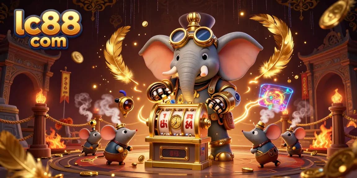 Engage with exciting gaming features at lc88 com, showcasing a lively casino scene with dynamic characters.