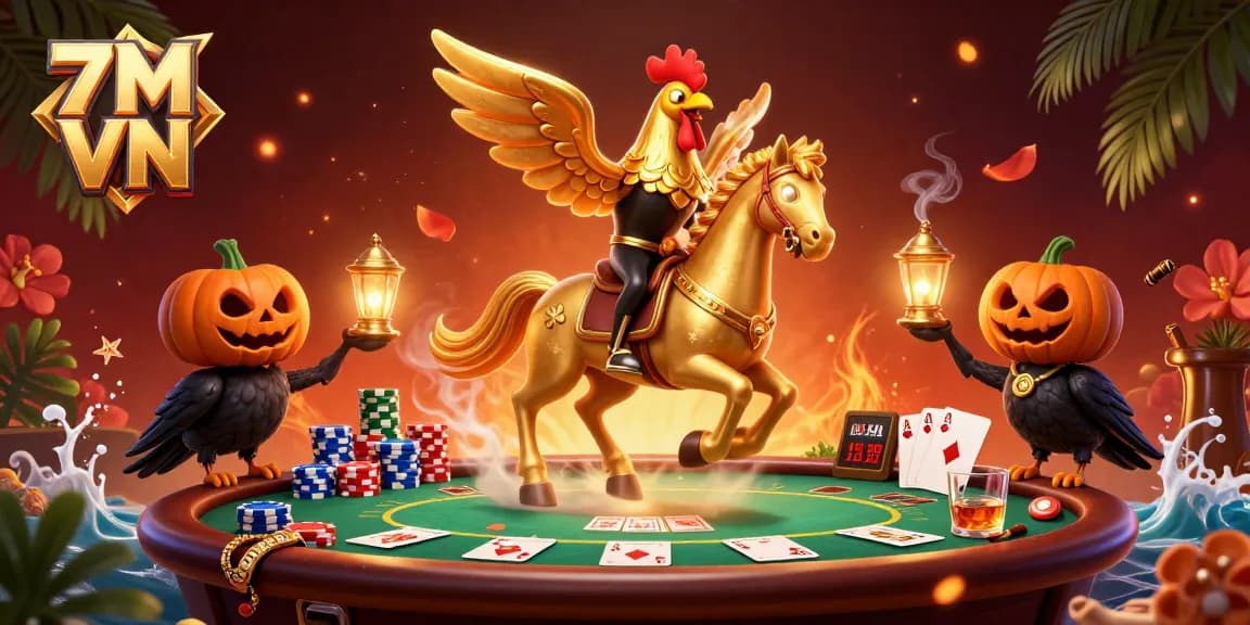 Engage with 7M VN during thrilling casino action featuring unique characters and dynamic poker elements.