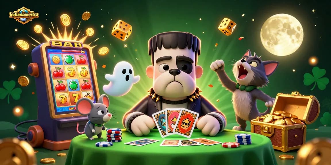 Win big at indianiamerica with vibrant casino games and dynamic characters in an exciting scene.