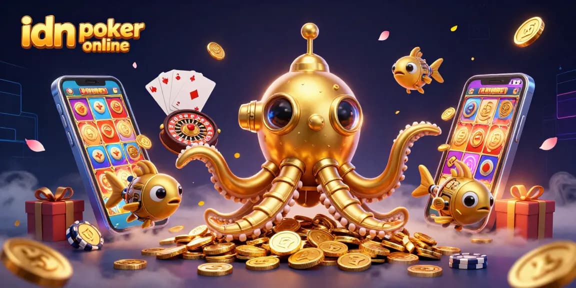 Mainkan idn poker online dengan keceriaan koin emas dan berbagai permainan kasino menarik.