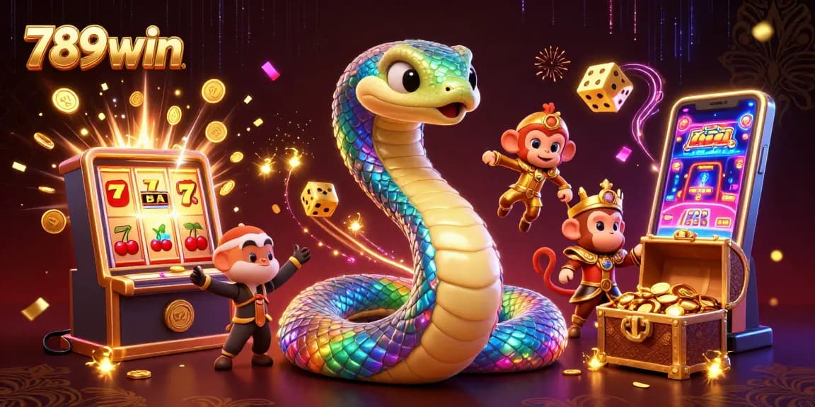 Experience thrilling action at 789win with vibrant scenes featuring dynamic slot machines and exciting bonuses.