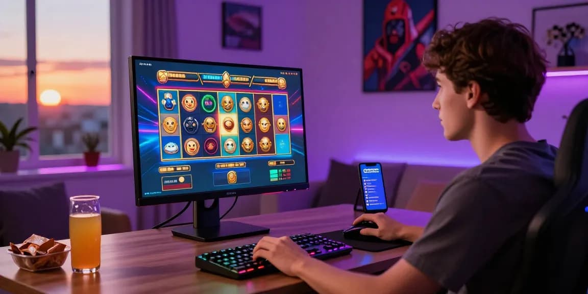 Engaging online gaming setup showcasing the Link Alternatif Cemeslot experience with vibrant graphics and interactive elements.