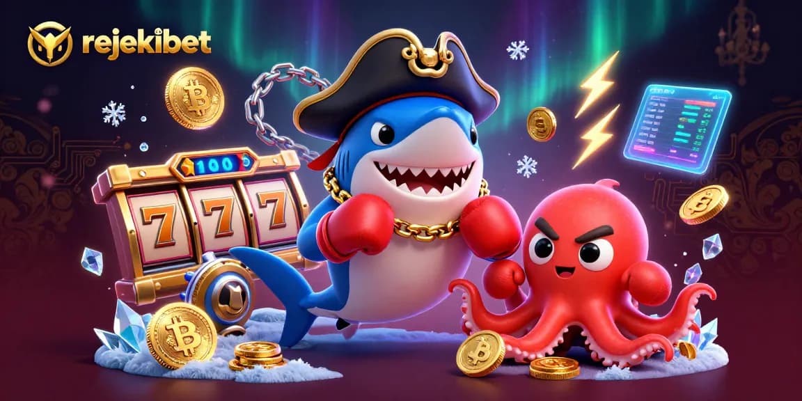 Spin the reels on rejekibet with exciting characters, gold coins, and vibrant casino elements.