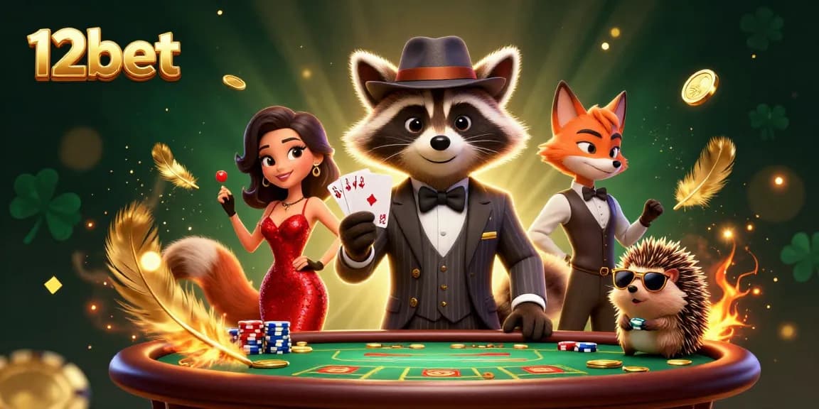 Đặt cược tại 12bet với hình ảnh các nhân vật hoạt hình 3D đầy phong cách trong một khung cảnh sôi động.