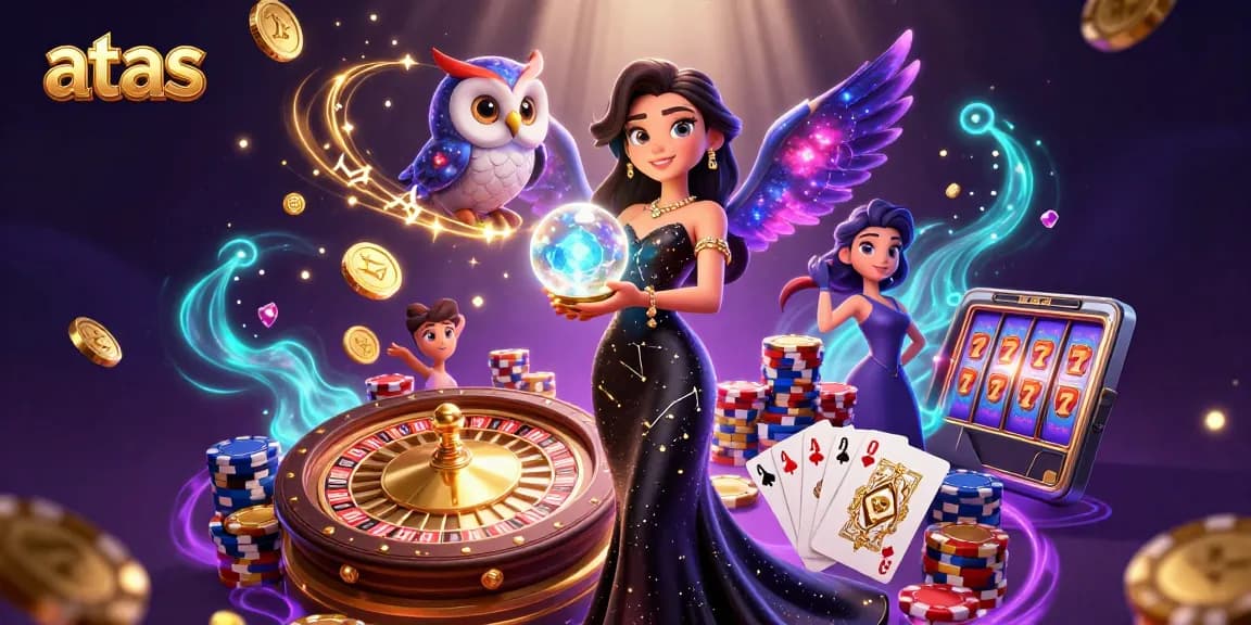 Experience the thrill of gaming at atas Casino with stunning visuals of exhilarating gameplay.