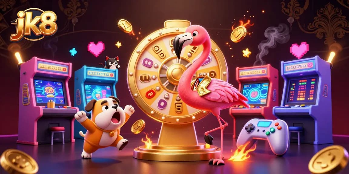 Spin the prize wheel at jk8 while enjoying vibrant arcade elements and a fun atmosphere.