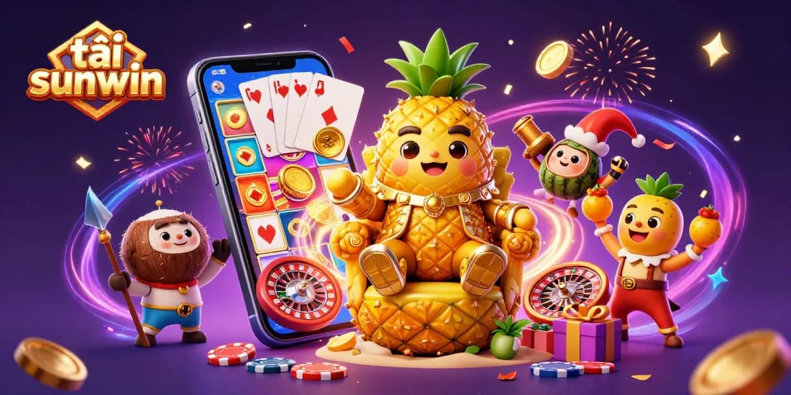 Play exciting casino games and tải sunwin on the colorful mobile app with golden coins and entertainment.