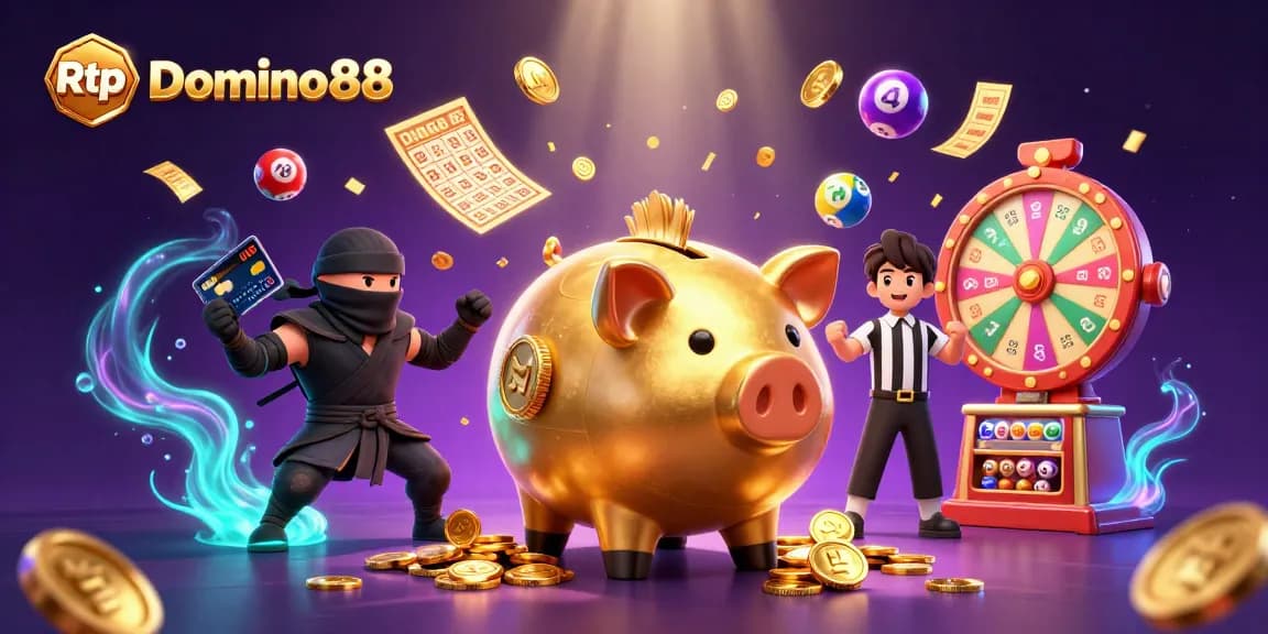 Experience thrilling wins with Rtp Domino88 in this vibrant casino scene full of excitement and action.