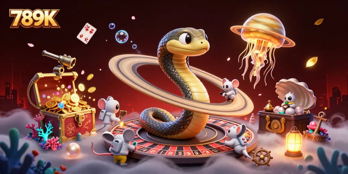 Bettors engage in the 789K casino experience as they place bets on the Saturn roulette wheel in a vibrant cosmic setting.