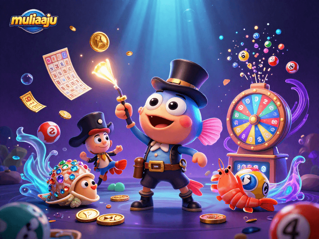 Experience thrilling wins with muliaaju's vibrant casino fun, featuring exciting sea characters and dynamic game elements.