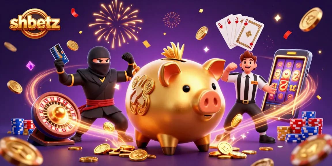 Catch thrilling moments at shbetz with golden coins cascading as players engage in exciting casino games.