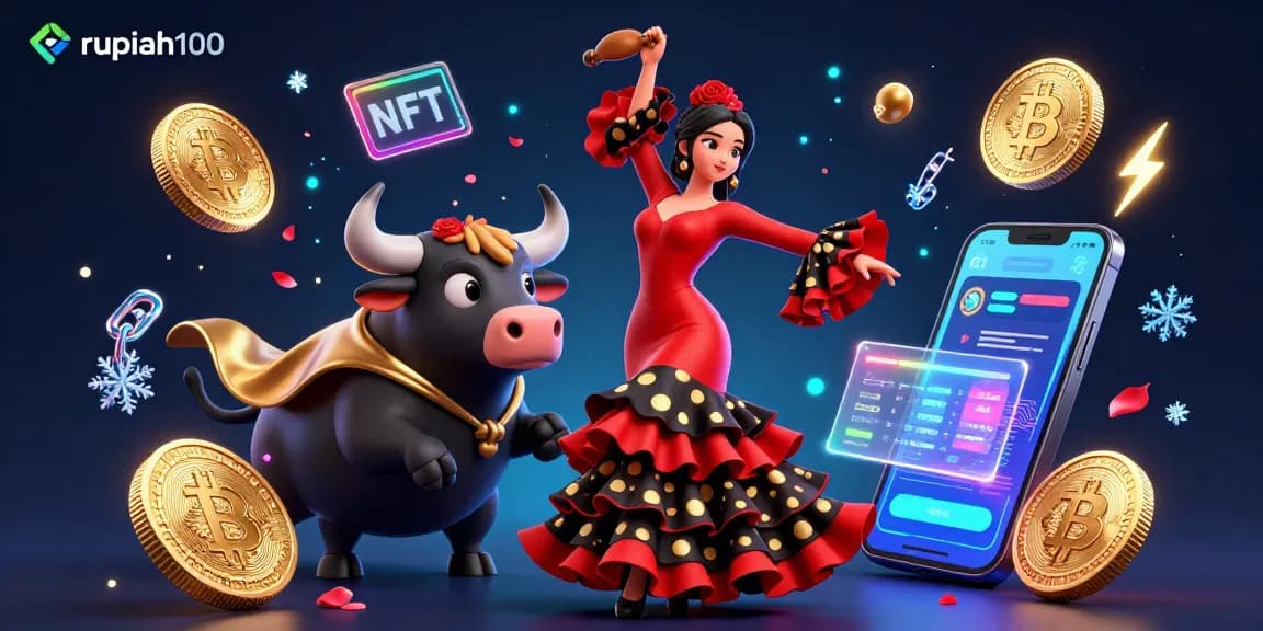Experience the excitement of gambling at rupiah100 with 3D characters and vibrant casino elements.