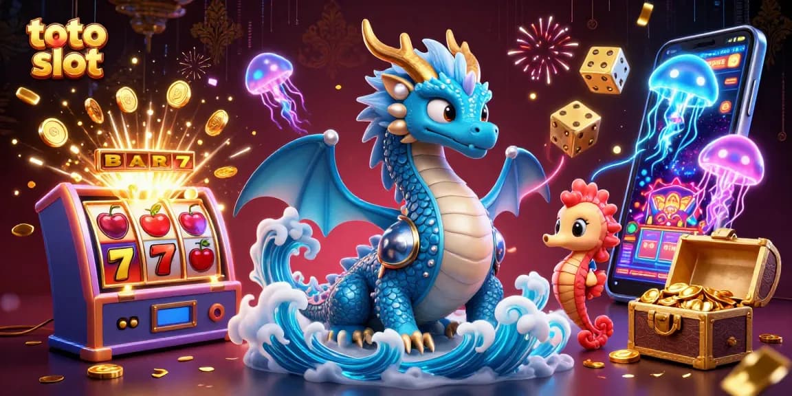 Engage with exciting toto slot adventures featuring colorful dragons, jackpot explosions, and vibrant game elements.