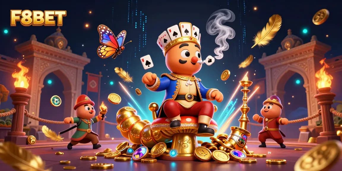 Engage in thrilling gameplay at F8BET with vibrant casino elements and dynamic characters.