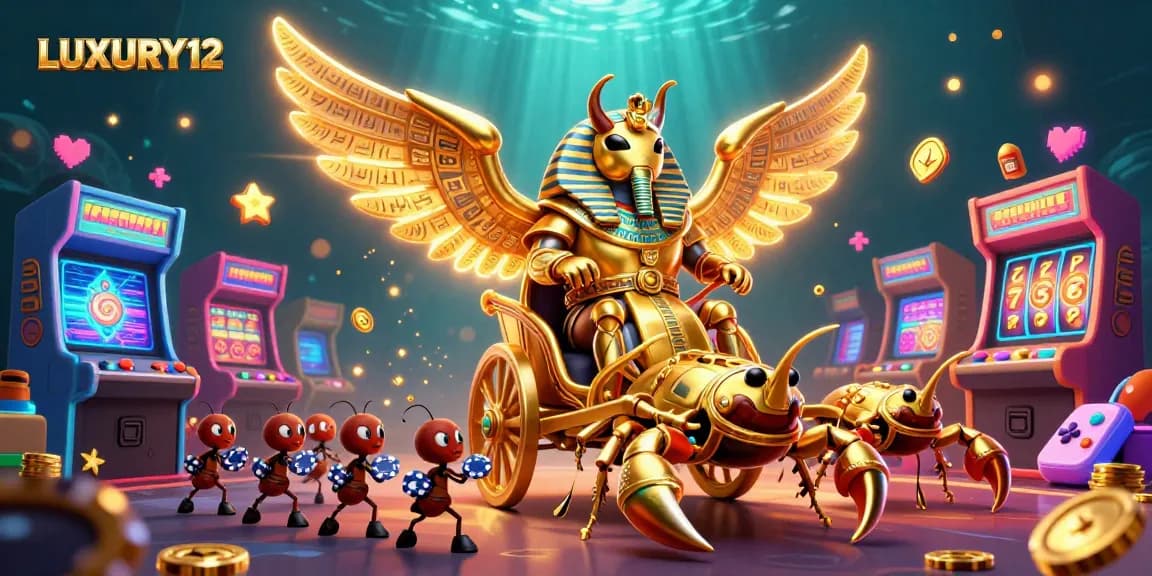 Spin and win at LUXURY12, a vibrant casino featuring dynamic slot reels and thrilling gaming elements.