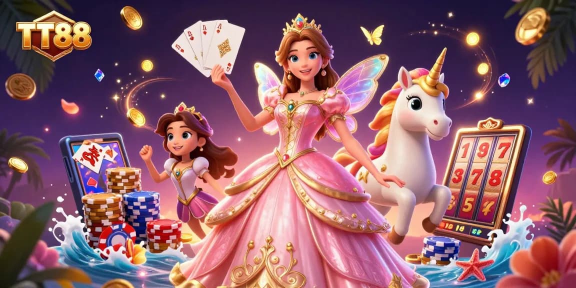 Play exhilarating games at TT88 with vibrant characters and dazzling casino elements.