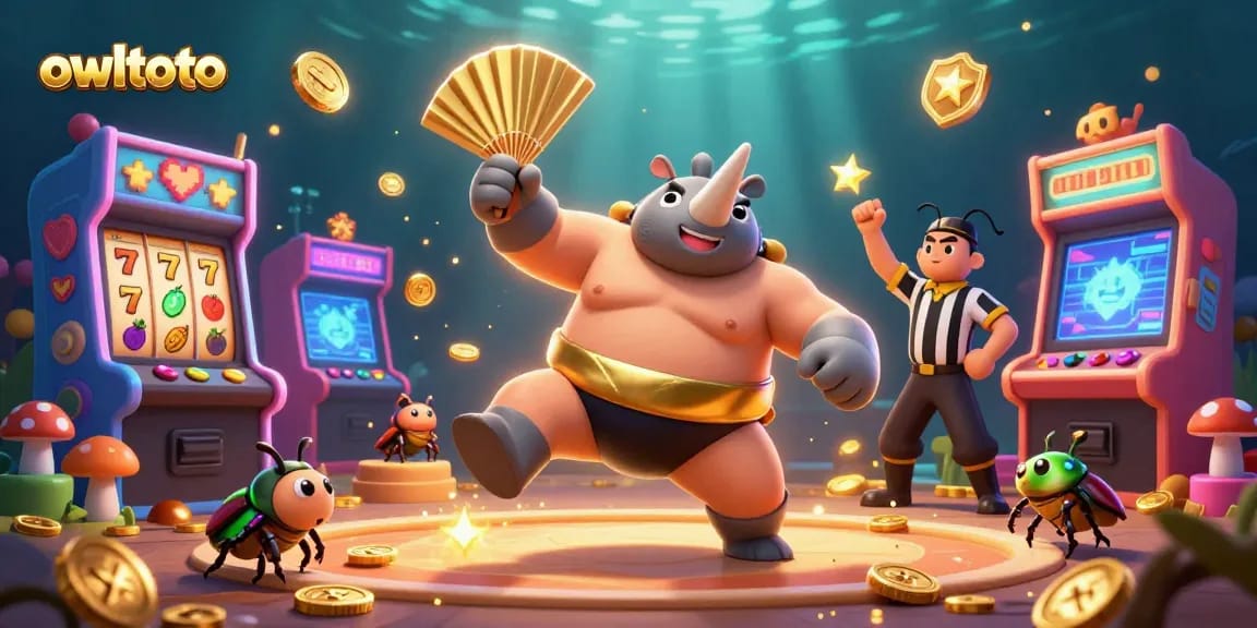 Watch owltoto's epic battle with golden coins flying in a vibrant casino-inspired scene.
