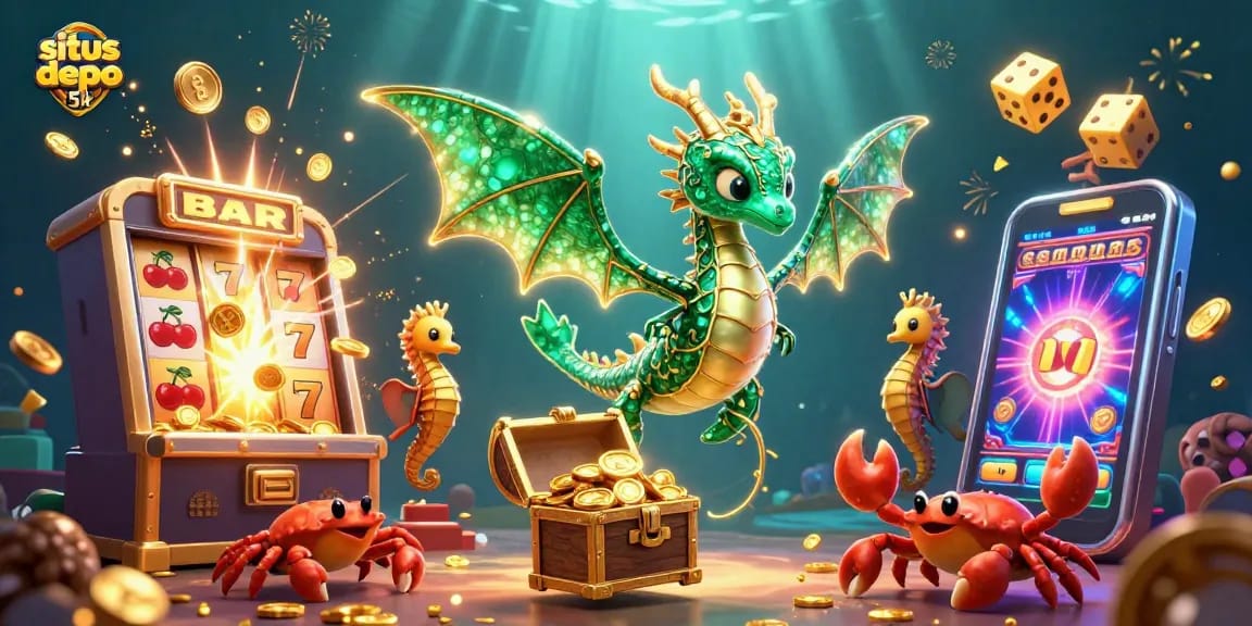 Engage with situs depo 5k and experience the thrill of jackpots with a vibrant underwater casino scene.
