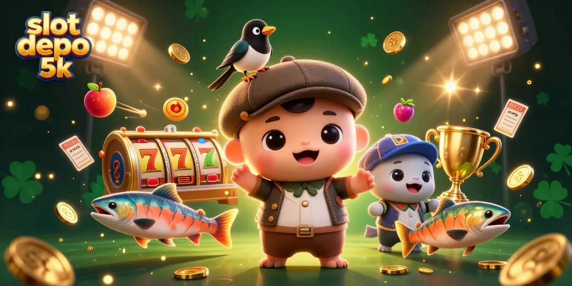 Play slots with slot depo 5k while enjoying vibrant gaming elements and energetic illustrations.