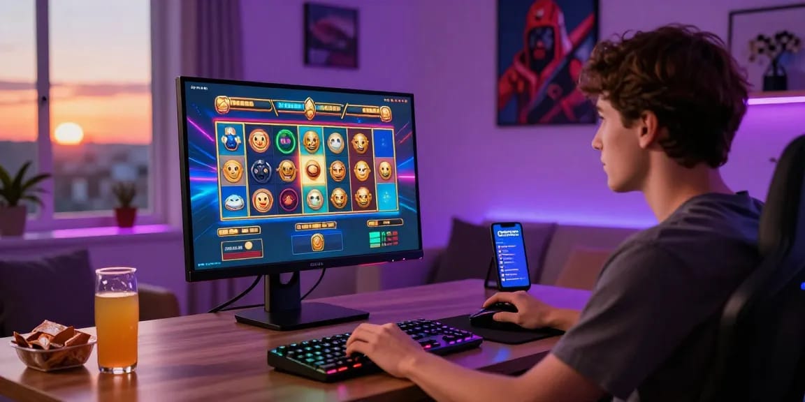 Engaging online gaming setup showcasing the Link Alternatif Cemeslot experience with vibrant graphics and interactive elements.