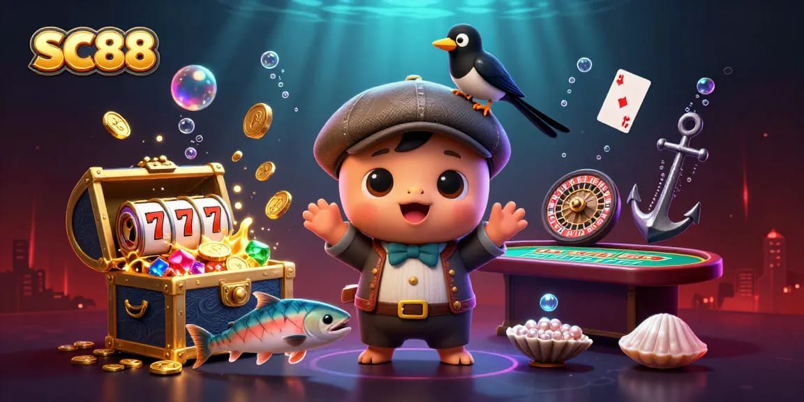 Experience the thrill of SC88 casino with enchanting characters and dynamic gaming elements.