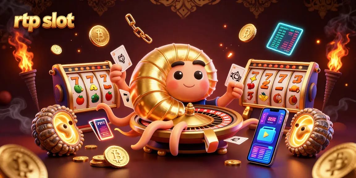 Engage with rtp slot action as a giant nautilus spins the roulette wheel amid glowing currencies.