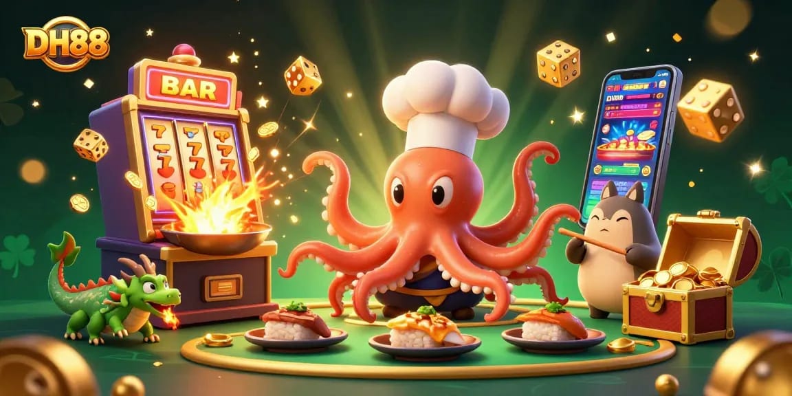Experience winning moments at DH88 with vibrant characters in a thrilling gambling scene.