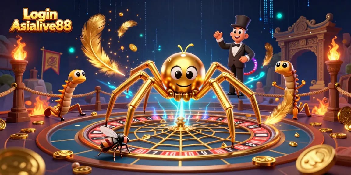 Engage in thrilling action with Login Asialive88, where animated characters come alive amid vibrant casino elements.