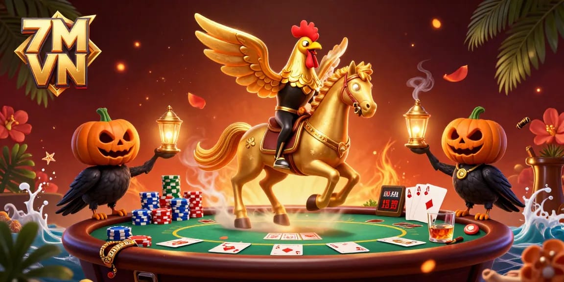 Engage with 7M VN during thrilling casino action featuring unique characters and dynamic poker elements.