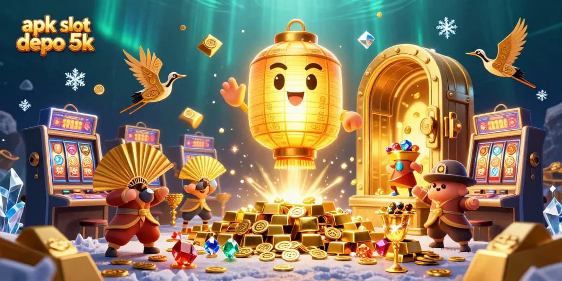 Experience the excitement of apk slot depo 5k with vibrant characters and rich casino elements.