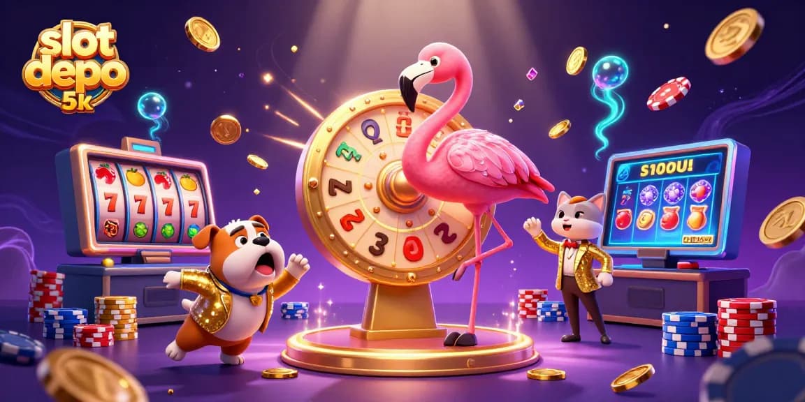 Spin and win at slot depo 5k with exciting prizes revealed by a game show host.
