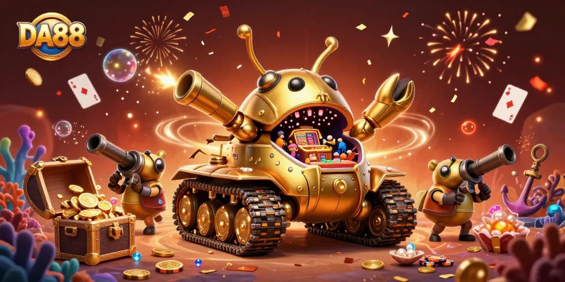 Experience thrilling gameplay with DA88's vibrant casino scene featuring exciting visuals and dynamic gaming elements.
