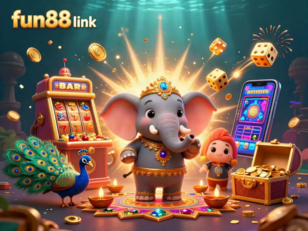 Experience thrilling gameplay with the fun88 link, featuring colorful characters and dynamic casino elements.