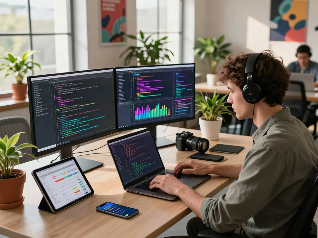Dynamic coding workspace at https://alo8app.win/ featuring innovative tech and a collaborative environment.
