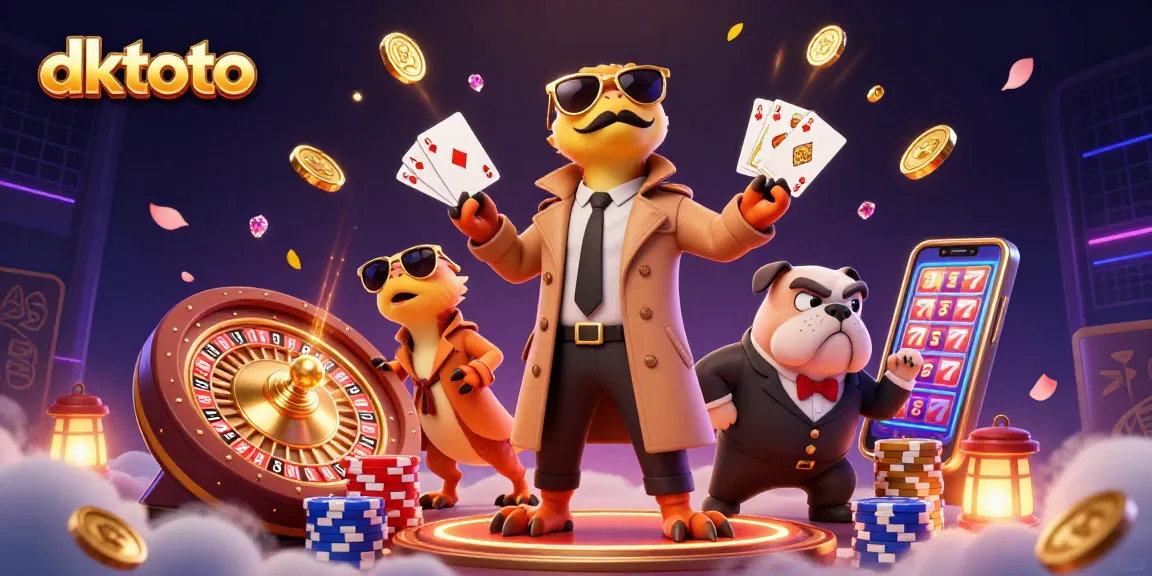 Experience thrilling action with dktoto, where raptors and winning gambling elements meet in a vibrant casino.