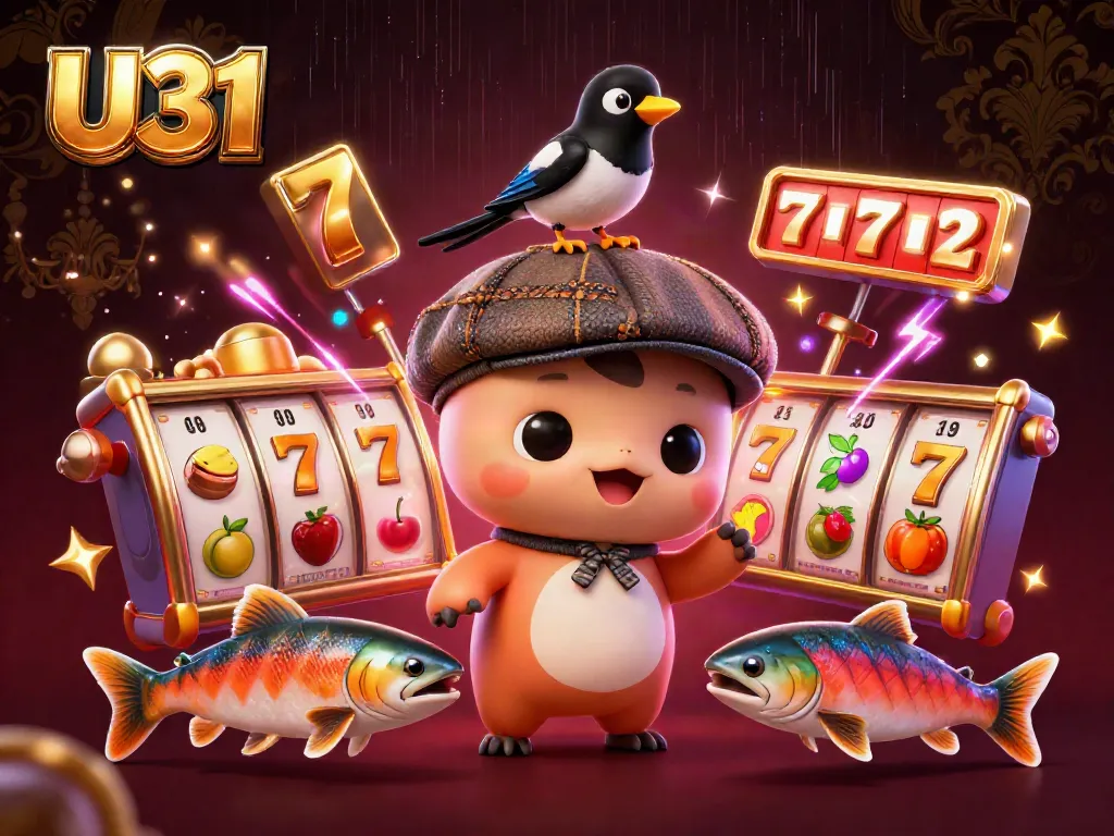 U31 online casino spins the reels with luck and excitement, showcasing vibrant slot elements.
