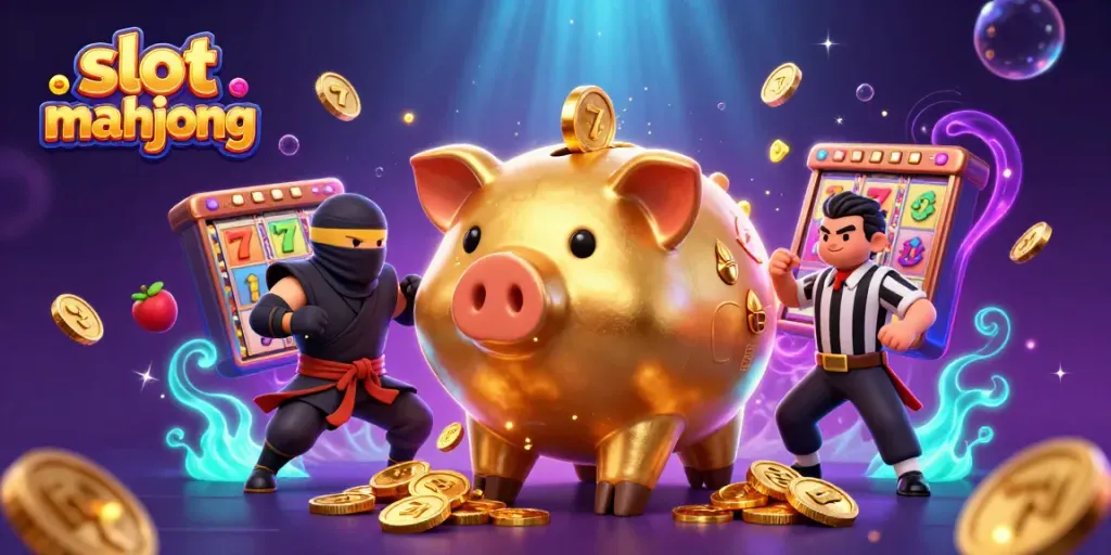 Kemenangan besar bermain slot mahjong dengan piggy bank dan karakter keren