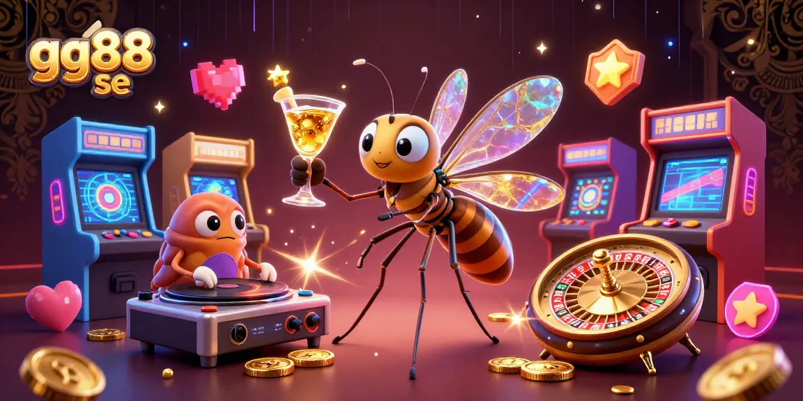 Spin to win at gg88 se, showcasing vibrant casino characters and dynamic gaming elements.