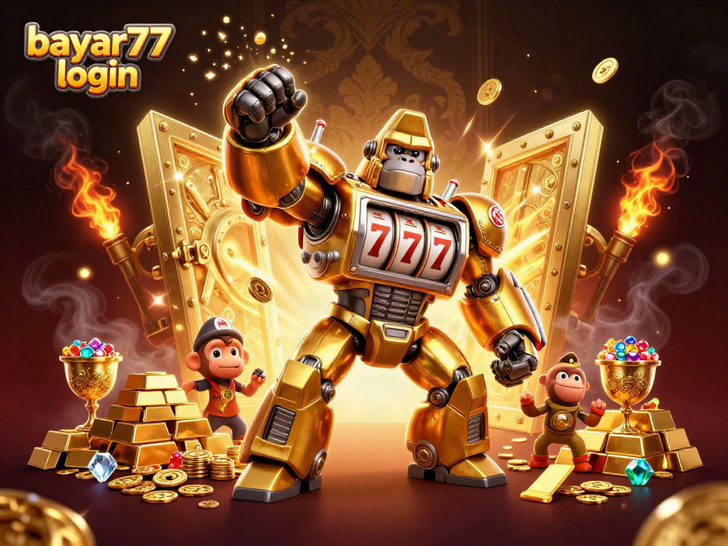 Experience seamless gaming with the bayar77 login scene showcasing a vibrant casino atmosphere.