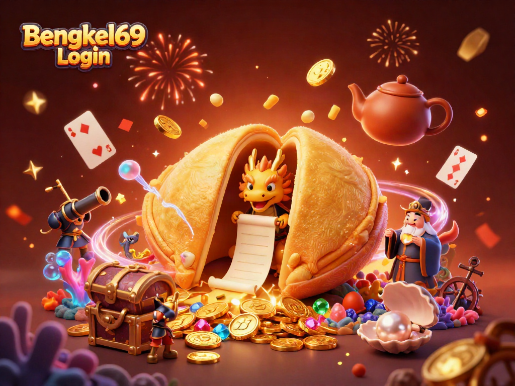 Engage with the thrilling world of online slots at Bengkel69 Login with this vibrant scene.