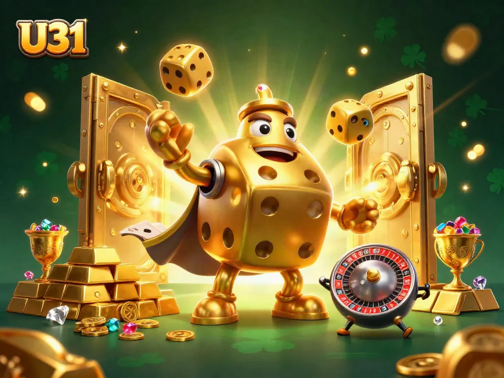 Engage with U31's thrilling gameplay featuring lively characters amidst a treasure-filled casino.