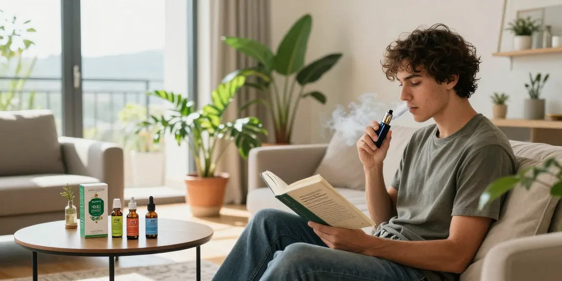 Is vaping legal in Cyprus? A responsible vaping scene featuring quality CBD oil and natural wellness atmosphere.