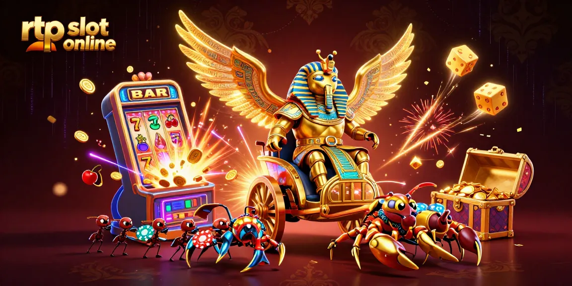 Menggunakan rtp slot online, keyakinan beraksi dengan slot mesin yang penuh koin dan simbol keberuntungan yang memukau.